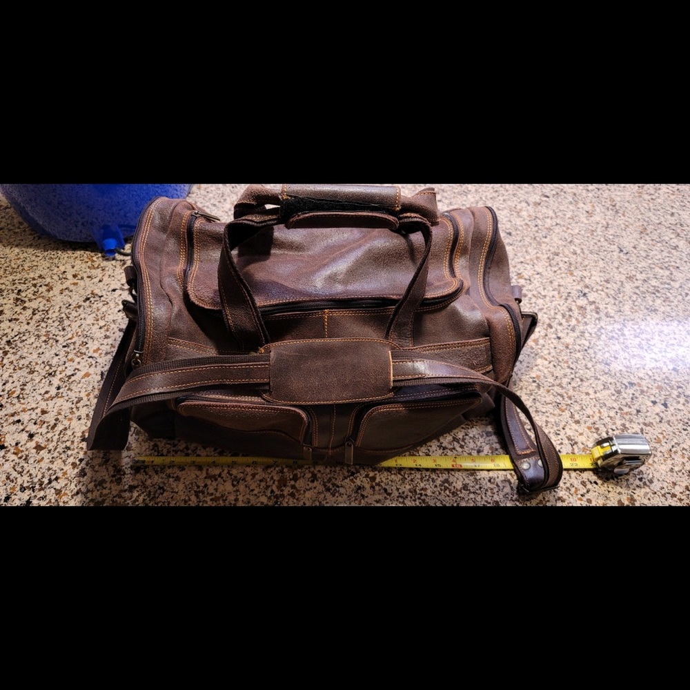 David King Leather Duffel